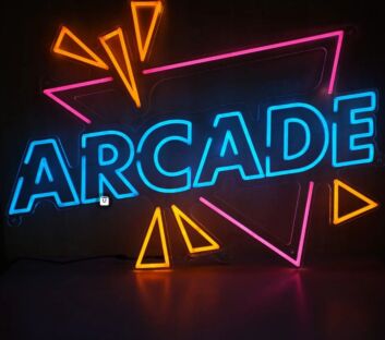 Arcade Neon Sign for Gaming and Fun Spaces