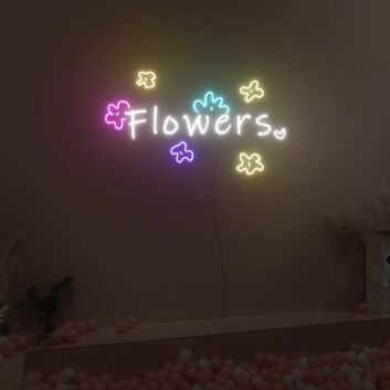 Flowers Neon Sign Fashion Custom Neon Sign Lights Night Lamp LED Neon Sign Light For Home Party