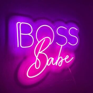 Boss Babe Neon Sign for Empowering and Bold Spaces