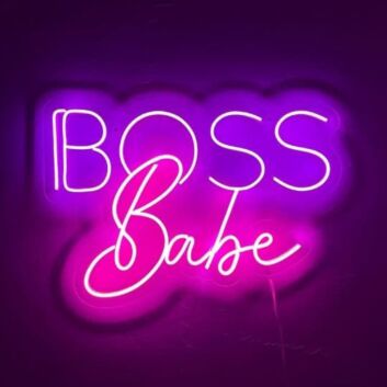 Boss Babe Neon Sign for Empowering and Bold Spaces
