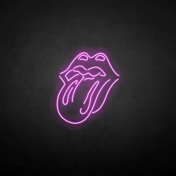 &#39;Tongue&#39; neon sign