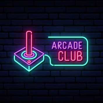 Retro Joystick Arcade Club Neon Sign for Gaming and Fun Spaces