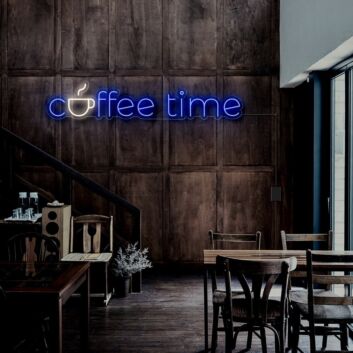 Coffee Time Neon Sign for Cafes and Coffee Lovers