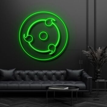 Sharingan Neon Sign for Anime Fans