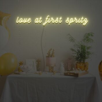 Love At First Spritz Neon Sign for Celebratory and Fun Spaces