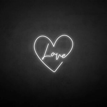 &#39;Love&#39; neon sign