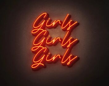 Girls Girls Girls Neon Sign LED for Fun and Playful Spaces