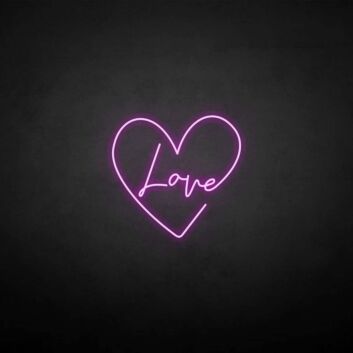 &#39;Love&#39; neon sign