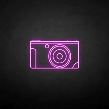 Rectangular Camera Outline LED Neon Sign