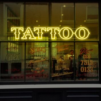 Tattoos Neon Sign For Wall for Tattoo Studios