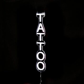 Vertical Tattoo Neon Sign LED Light for Tattoo Studios