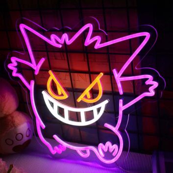 Anime Gengar Neon Sign for Anime Fans