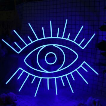 Shining Eye Neon Sign for Mystical and Whimsical Decor