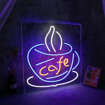 Cafe Coffee Cup LED Neon Sign