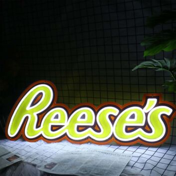Reese&#039;s Neon Sign for Candy Lovers