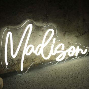 Madison Neon Name Sign for Personalized Decor