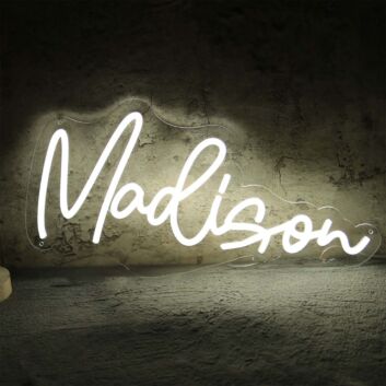 Madison Neon Name Sign for Personalized Decor