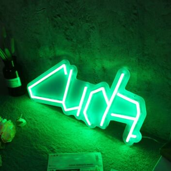 Cuda Green Neon Sign for Car Enthusiasts
