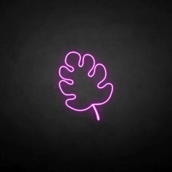 Monstera&#39; neon sign