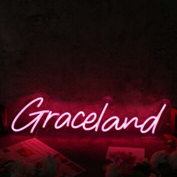 Graceland Red Neon Sign for Music Lovers
