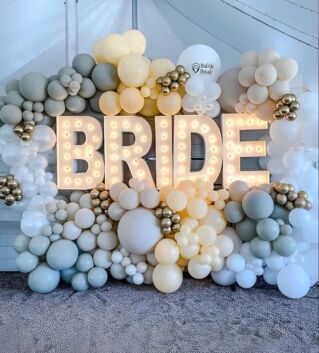 Steel Marquee Letter Bride Party Wedding Backdrop Decor High-End Custom Zinc Metal Marquee Light Marquee Sign for Wedding Celebrations