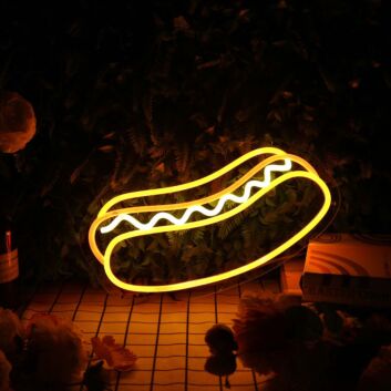 Hot Dog LED Neon Sign for Restaurants