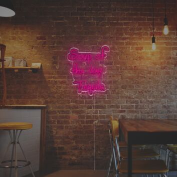Soup Of The Day Tequila LED Neon Sign for Fun and Social Spaces