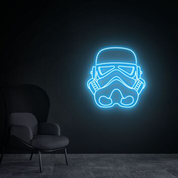 Storm Trooper LED Neon Sign Star Wars Wall Decor Neon Wall Decor Handmade LED Neon Sign for Star Wars Fans