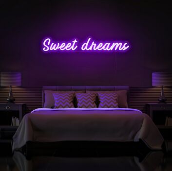Sweet Dreams Neon Sign for Peaceful and Relaxing Bedrooms