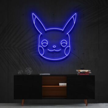 Pikachu Neon Sign for Anime Fans and Fun Spaces