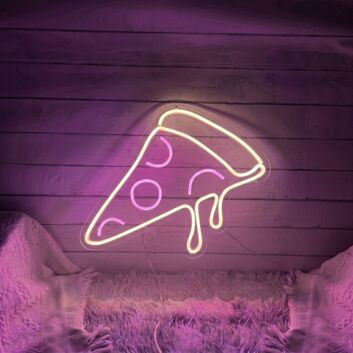 Pizza Neon Sign for Pizzerias and Dining Areas
