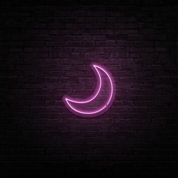Moon Neon Sign for Peaceful and Relaxing Spaces