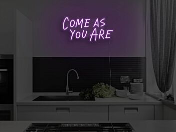 Come As You Are Neon Sign for Welcoming and Inclusive Spaces