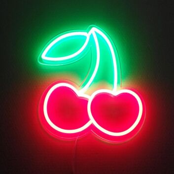 Cherry Pair LED Neon Sign