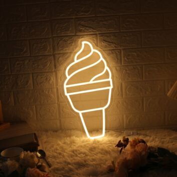 Ice Cream Neon Sign for Sweet and Fun Spaces