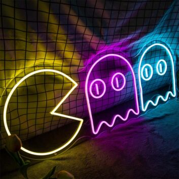 Pac-Man Neon Sign for Retro and Gaming Fans