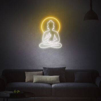 Buddha Neon Sign for Spiritual and Peaceful Spaces