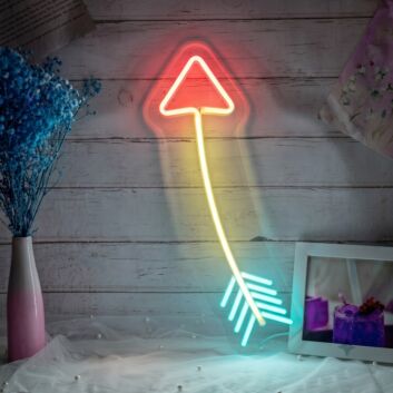 Arrow Neon Sign for Informative and Fun Spaces