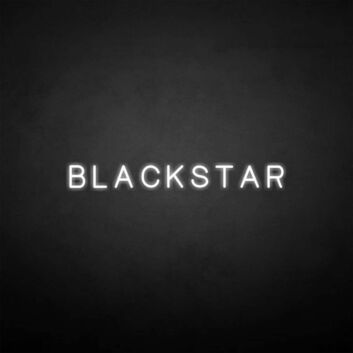 &#39;BLACKSTAR&#39; neon sign
