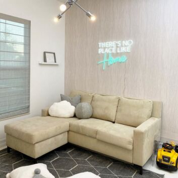 Theres No Place Like Home Neon Sign makes any home feel cozy