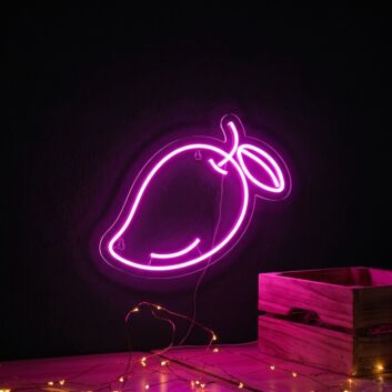 &#39;Mango&#39; neon sign