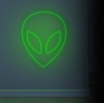 Alien Head Neon Sign adds whimsy to kids&#039; rooms