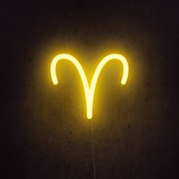 Aries Horoscope Neon Sign adds zodiac charm to any space