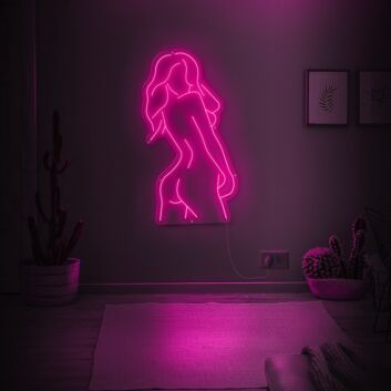 Beauty Pose Neon Sign adds elegance to beauty studios