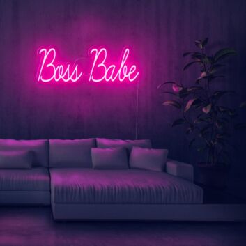 Boss Babe Neon Sign perfect for empowering home offices