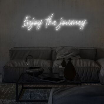 Enjoy The Journey Neon Sign perfect for travel-themed decor