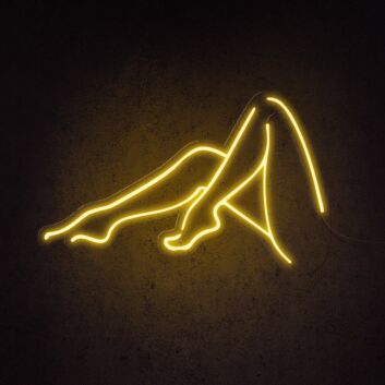 Female Legs Silhouette Neon Sign for artistic and stylish decor