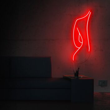 Female Silhouette Neon Sign perfect for art lovers
