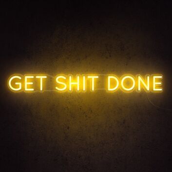 Get Sht Done Neon Sign ideal for a productive office environment