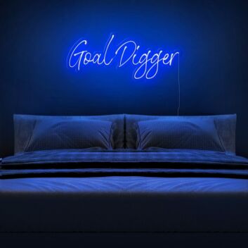 Goal Digger Neon Sign perfect for ambitious spaces